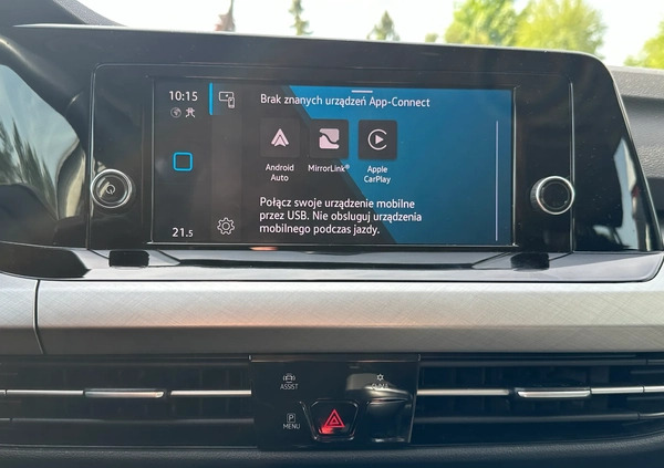 Volkswagen Golf cena 79800 przebieg: 75550, rok produkcji 2021 z Małomice małe 232